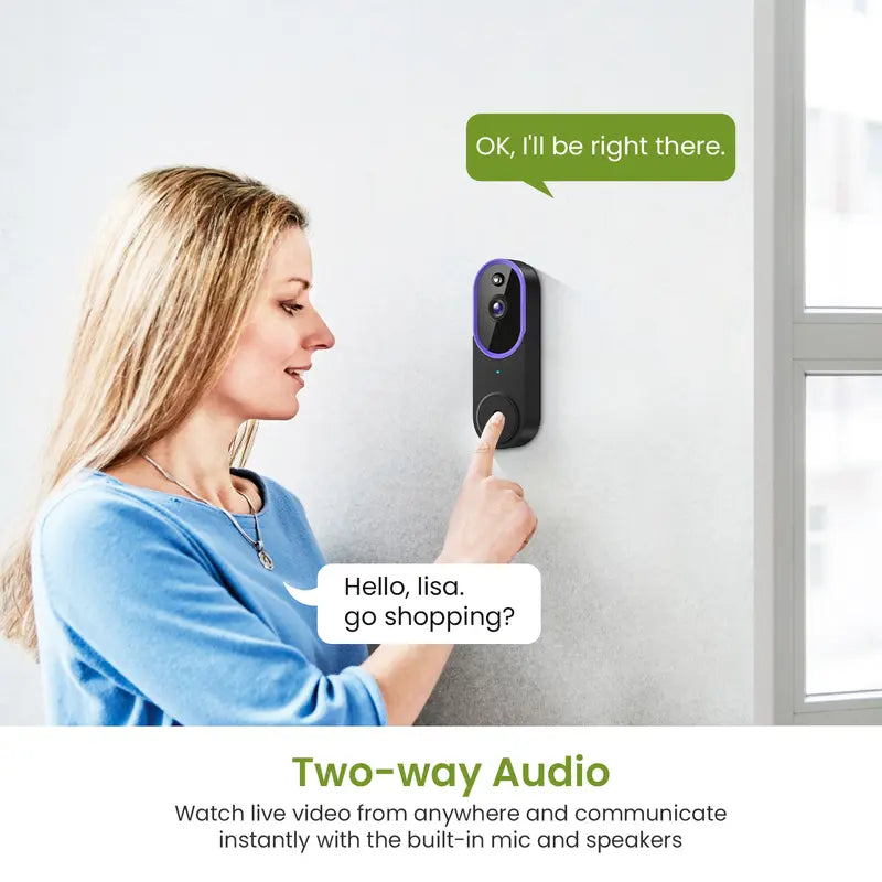 Smart Wireless Video Doorbell Camera